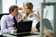 Photo: Office love affair concept Office love affair concept