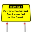 Illustration: fire hazard fire hazard