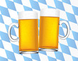 bavarian beer and flag background vector