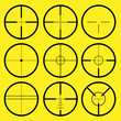 different types of crosshair or reticle