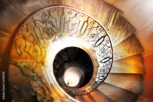 Photo: Spiral staircase.. Spiral staircase..