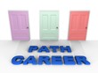 A choice for your career - a 3d image