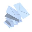 blaue umschläge