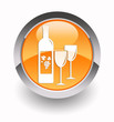 ''Wine'' glossy icon