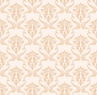 Seamless damask pattern of cream color in the vector Seamless damask pattern of cream color in the vector