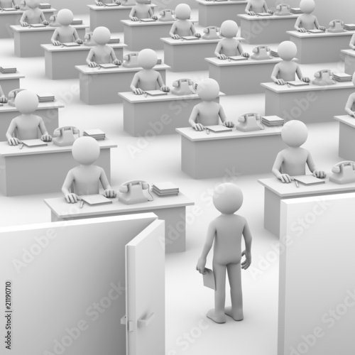 Illustration: bureaucratic machine bureaucratic machine