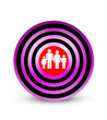 Family Target Icon - magenta Family Target Icon - magenta