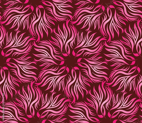 Seamless pattern of pink flower in the vector