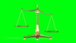 Balancing brass weight scales
