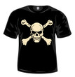 Vector. Black t-shirt with skull Vector. Black t-shirt with skull