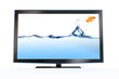 goldfish leaping out of a stylish lcd tv goldfish leaping out of a stylish lcd tv