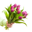 hand holding flowers hand holding flowers