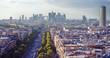 Photo en ligne au meilleur prix The Champs Elysees and La Defense in late afternoon light