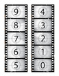 Old vector film countdown