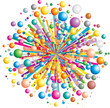 Colorful vector explode