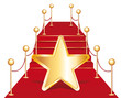 Star on red carpet