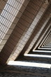 L shaped architecture and shadows of Hong Kong Cultural Centre