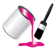 Pink paint