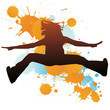 silhouette jeune fille