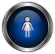 icones boutons femme bleu