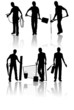 Isolated construction workers Isolated construction workers