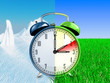 Illustration: Daylight saving time concept Daylight saving time concept