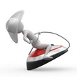 Cowboy figure riding mouse