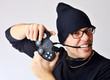 Boy eats joystick Boy eats joystick