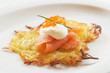 Potato Pancake with Smoked Salmon
