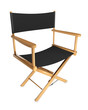 Director's chair on white background
