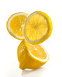 fresh lemon on a white background fresh lemon on a white background