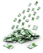 euro Falling Money one hundred