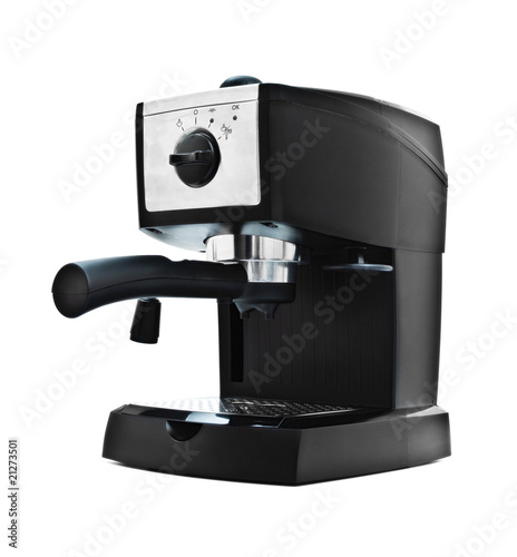 Photo: espresso machine isolated on white espresso machine isolated on white