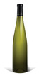 bouteille de vin d'alsace blanc sans étiquette