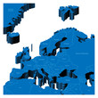 3d map of European Region 3d map of European Region