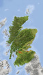 Scotland, shaded relief map Scotland, shaded relief map