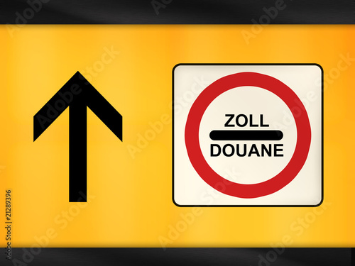 Illustration: Zoll Douane Zoll Douane