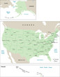USA map.
