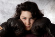 Enfant et gants de boxe