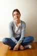 pensive girl