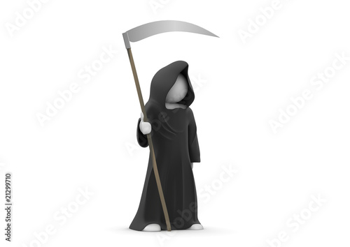 Illustration: Death with scythe Death with scythe