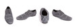 gray suede men shoe