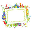 Floral frame beautiful with place for your text