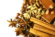 aroma coffe. ingredients. coffe beens, anise, chocolate, cardamo