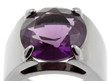 bague pierre mauve, fond blanc