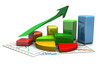 business finance chart, graph, diagram 3d business finance chart, graph, diagram 3d