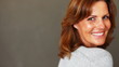 Pretty mature lady in joyful mood
