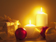 "Christmas gift, ornaments and candles"