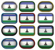 twelve buttons of the Flag of Lesotho