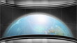 Virtual TV Studio News Set with earth